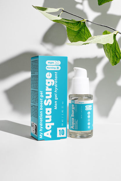 Visuel de galerie associé à Aqua Surge de Luminesse Paris, gel hydratant pour le visage.