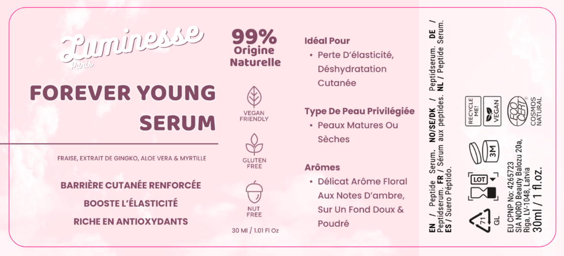Sérum anti-âge peptidique « Forever Young » 30 ml