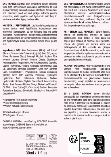 Sérum anti-âge peptidique « Forever Young » 30 ml