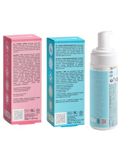 Visuel de présentation du Trio Glow Starter de Luminesse Paris, routine visage nettoyage, éclat et hydratation.
